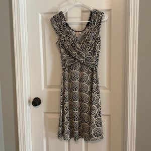 Jonathan Martin black & cream dress